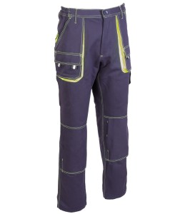 Spodnie robocze męskie Brixston Spark granatowy -  seledyn