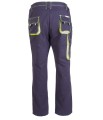 Spodnie robocze męskie do pasa Brixston Spark granatowy -  seledyn