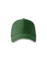 Czapka z daszkiem 6p-306   K06 - zieleń butelkowa