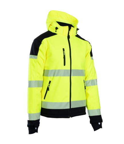Kurtka robocza męska ostrzegawcza Brixton Flash Softshell BF010