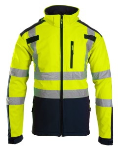 Kurtka robocza Softshell Brixton Flash BF005 ostrzegawcza