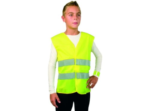 KAMIZELKA TEDDY, DZIECIĘCA, ODBLASKOWA, KOLOR ŻÓŁTY.jpg