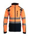 Kurtka robocza Softshell Brixton Flash BF005 ostrzegawcza