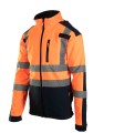 Kurtka robocza Softshell Brixton Flash BF005 ostrzegawcza