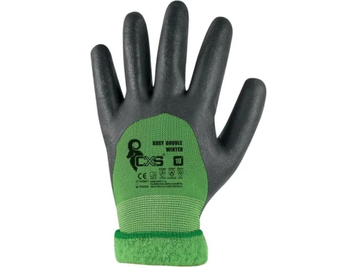 Rękawice ochronne powlekane 3/4 nitrylem zimowe CXS Roxy Double Winter