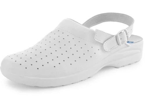 Buty robocze damskie, chodaki  białe CXS Misa