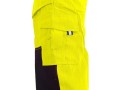 Spodnie robocze męskie ogrodniczki ostrzegawcze CXS Norwich żółte