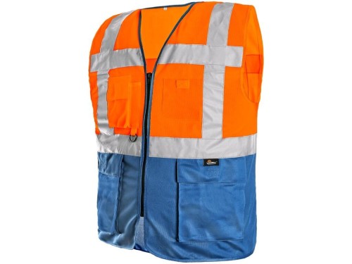 Kamizelka ostrzegawcza męska CXS Bolton pomarańczowa