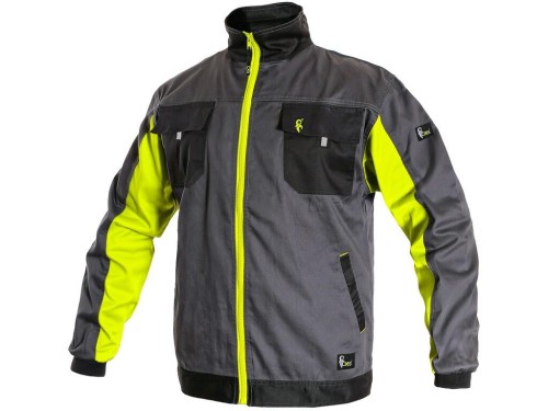 Bluza robocza męska CXS Phoenix Perseus  szaro-żółta