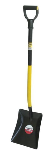 Łopata piaskowa duża, metalowy trzonek, uchwyt plastikowy