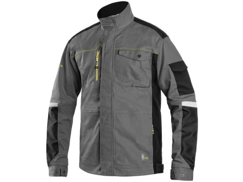 Bluza robocza męska cxs stretch kolor szaro czarny