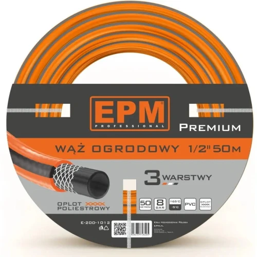 Wąż zbrojony do urządzeń zraszających  1/2 50MB Premium