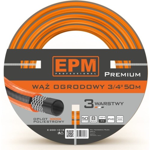 Wąż zbrojony do urządzeń zraszających 3/4 50MB Premium