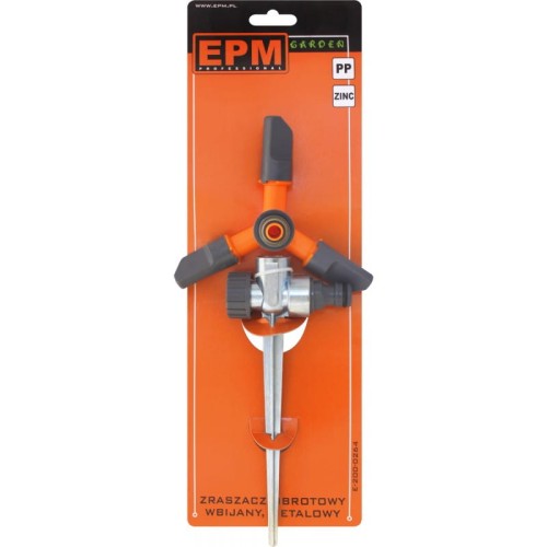 Zraszacz metalowy wbijany obrotowy