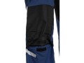 Spodnie robocze ogrodniczki męskie CXS Stretch granatowo-czarna