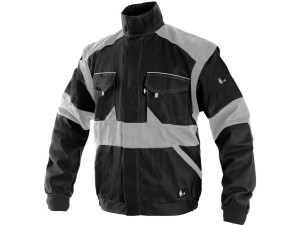 Bluza robocza męska CXS Luxy Eda, czarno-szara