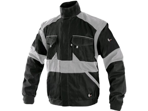 Bluza robocza męska CXS Luxy Eda, czarno-szara