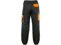 Spodnie robocze męskie CXS Luxy Josef czarno-pomarańczowe