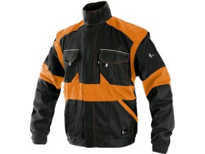 Bluza robocza męska CXS Luxy Eda czarno pomarańczowa