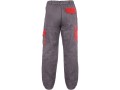 Spodnie robocze męskie CXS Luxy Josef szaro-czerwone
