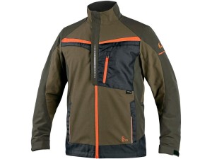 Bluza robocza męska CXS Naos HV zielona -pom. elementy