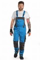 Spodnie robocze męskie ogrodniczki CXS Sirius Tristan niebieskie