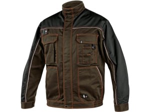 Bluza robocza męska CXS Orion Otakar brązowo-czarna