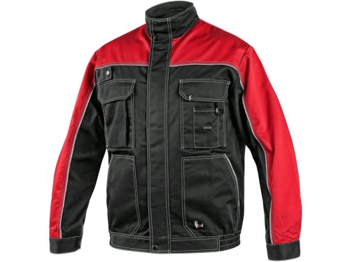 Bluza robocza męska ocieplana CXS Orion Otakar czarno-czerwona