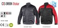 Bluza robocza męska ocieplana CXS Orion Otakar czarno-czerwona