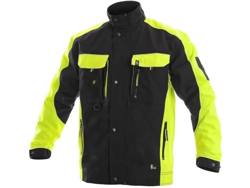 Bluza robocza męska ocieplana CXS Sirius Brighton czarno-żółta