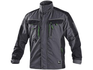 Bluza robocza męska zimowa CXS Sirius Lucius,  szaro-zielona