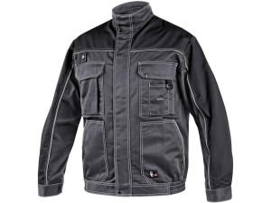Bluza robocza męska, 170-176 cm CXS Orion Otakar szaro-czarna