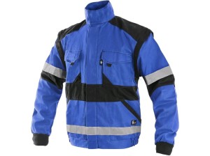 Bluza robocza męska  CXS Luxy Bright odblask niebieska 