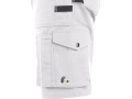 Spodnie robocze męskie krótkie CXS Stretch białe