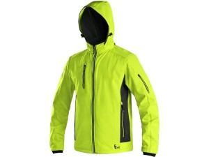 Kurtka męska softshell CXS Durham żółto -czarna