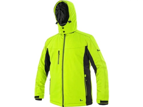 Kurtka męska zimowa softshell CXS Vegas żółta