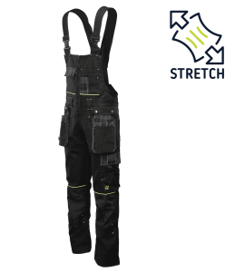 Męskie ogrodniczki Seven Kings Diamant czarne