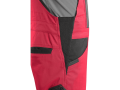 Spodnie robocze męskie ogrodniczki CXS Solis Flex czerwone