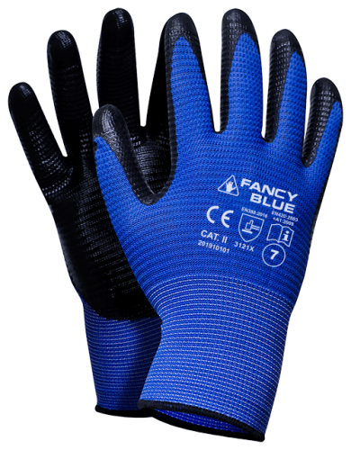 Rękawice robocze powlekane nitrylem Fancy Blue