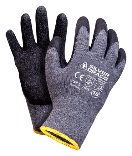 Rękawice robocze powlekane lateksem Silver Draco