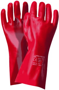 Rękawice robocze powlekane PVC FULL RED 35  roz. 10