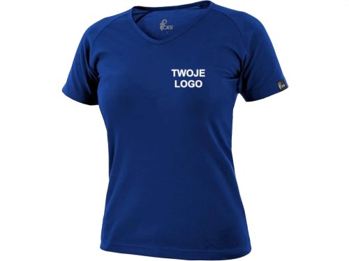 Koszulka CXS ELLA, damska, kolor niebieski przód
