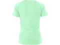 Koszulka ELLA, damska, V dekolt, krótki rękaw, kolor miętowy