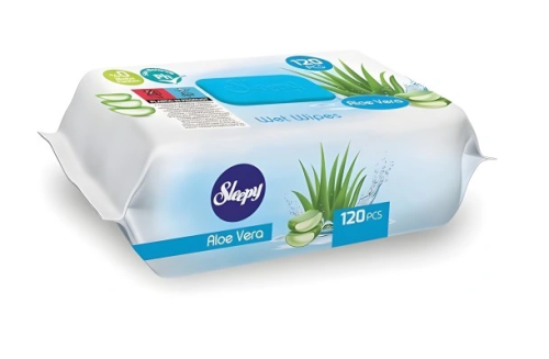 Chusteczki Sleepy nawilżane dla dzieci 120SZT aloes