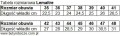 Lemaitre tabela rozmiarowa.