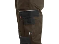 Spodnie robocze ogrodniczki CXS Orion Krystof brązowe