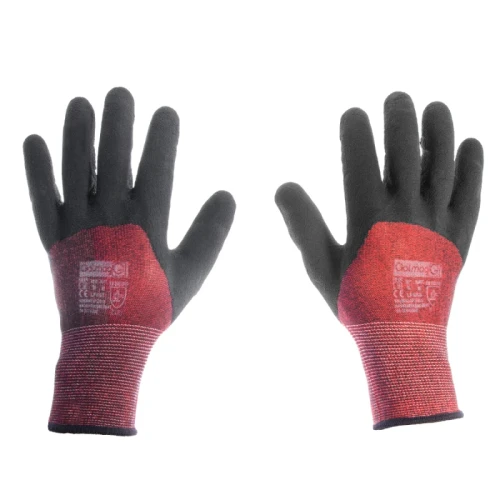Rękawice powlekane lateksem Galmag Pianki Bordo