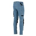 Spodnie robocze męskie slim fit Lahti Pro niebieskie