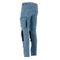 Spodnie robocze męskie slim fit Lahti Pro niebieskie