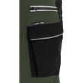 Spodnie robocze męskie slim fit Lahti Pro zielono-czarne